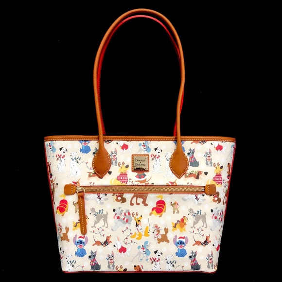 Dooney & Bourke Bags Disney Parks Dooney Bourke Santa Tails Holiday Dogs Tote Bag New Poshmark
